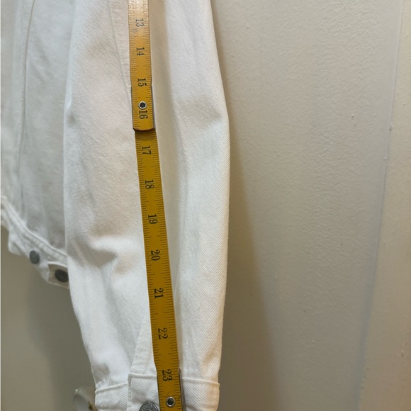 Levi's Men's White Denim Jacket Excellent Condition Size XXL Vintage Y2K Red Tab - Picture 13 of 15
